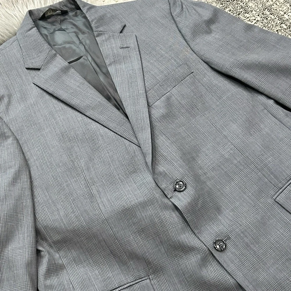 Jos. A Bank 2 Piece Suit Executive Collection Tailored Fit 100% Wool Grey $475 *